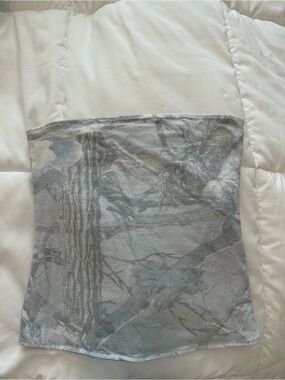 Hollister Blue-Gray Camo Reversible Tube Top